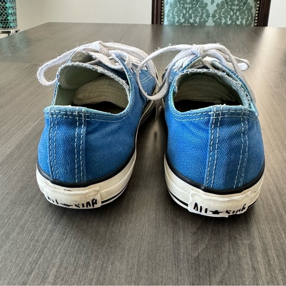 Converse All Star Chuck Taylor low top sneakers shoes blue kids size 3 - Picture 5 of 10